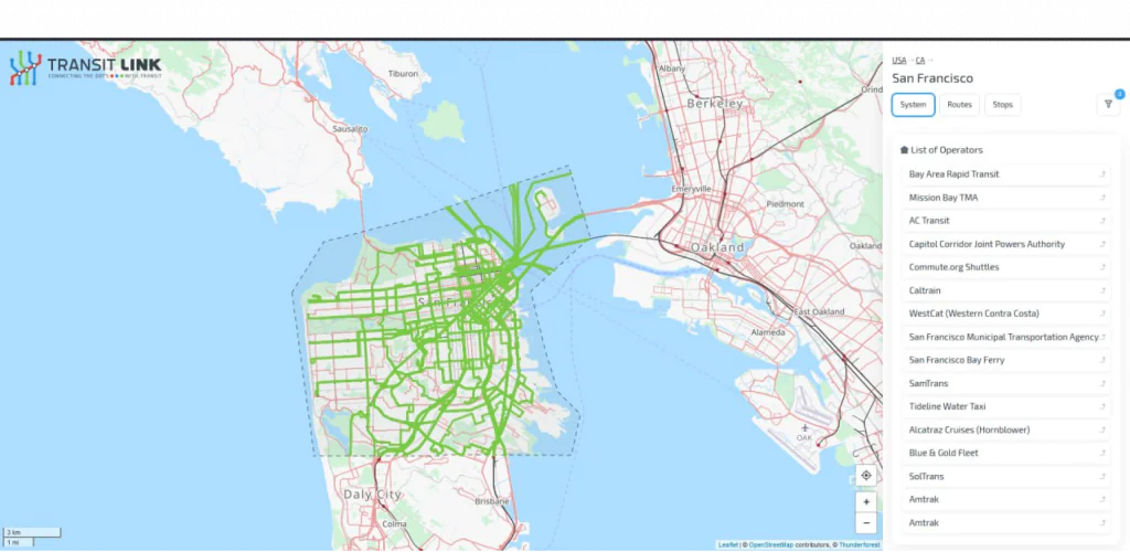 road mapping for san francisco