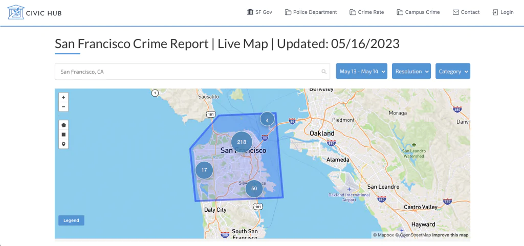 crime report map