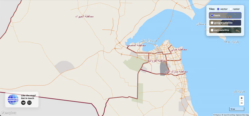 kuwait mapping