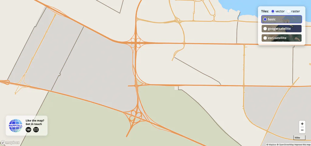 kuwait vector mapping